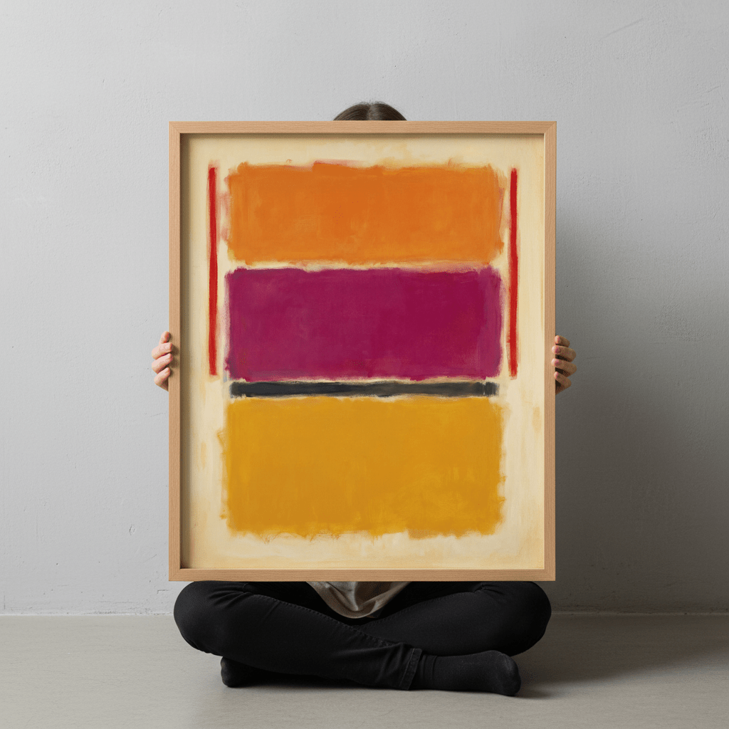 Licorice Allsorts III Mark Rothko Inspired Abstract Art wall - art - picture - poster