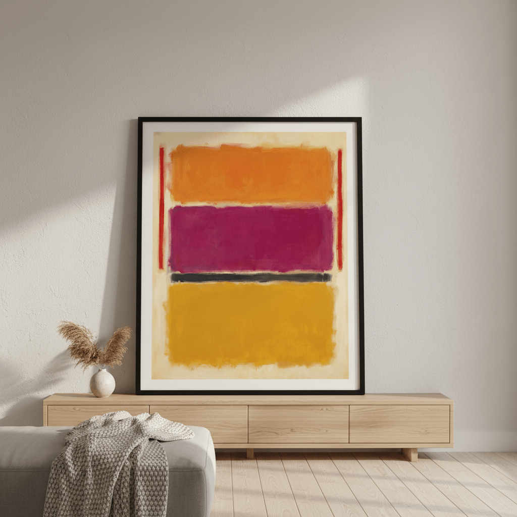 Licorice Allsorts III Mark Rothko Inspired Abstract Art wall - art - picture - poster