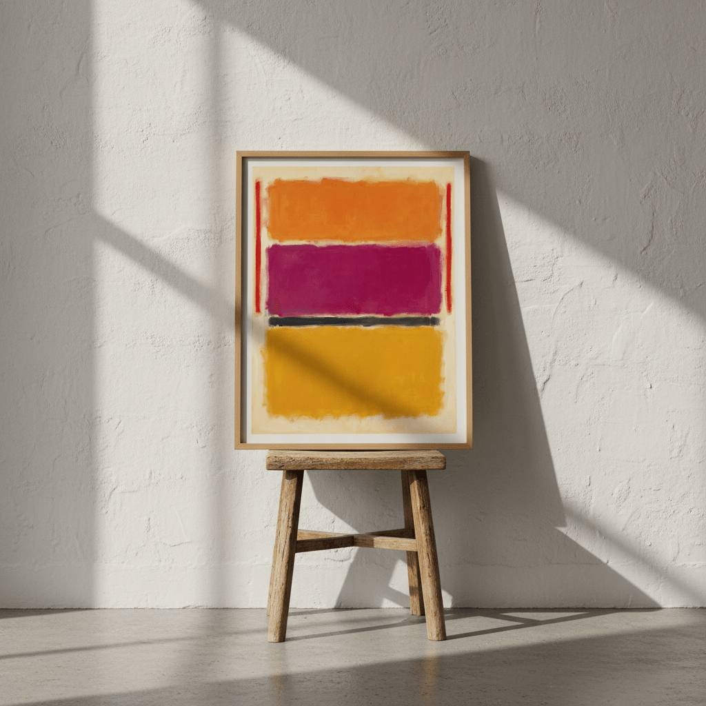 Licorice Allsorts III Mark Rothko Inspired Abstract Art wall - art - picture - poster