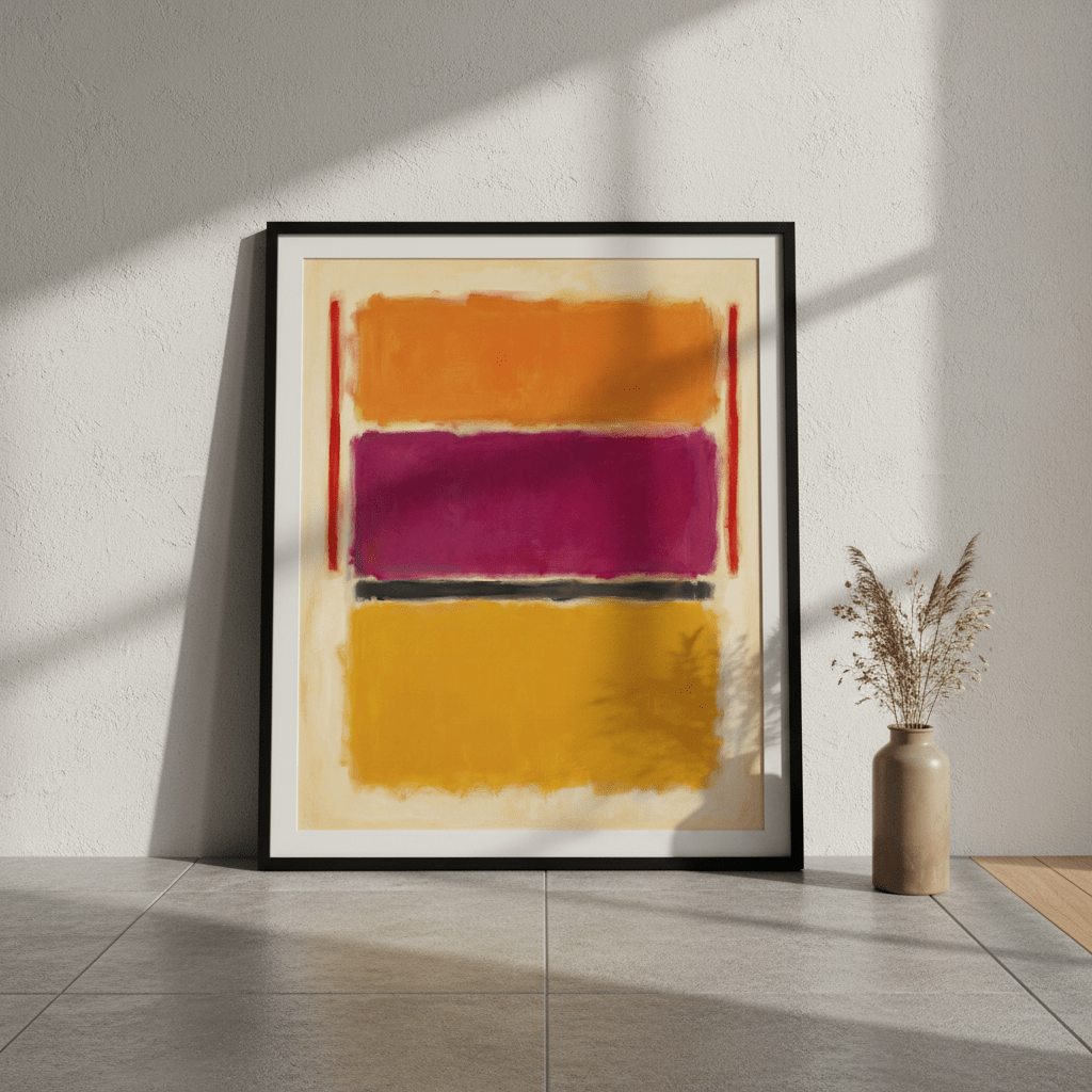 Licorice Allsorts III Mark Rothko Inspired Abstract Art wall - art - picture - poster