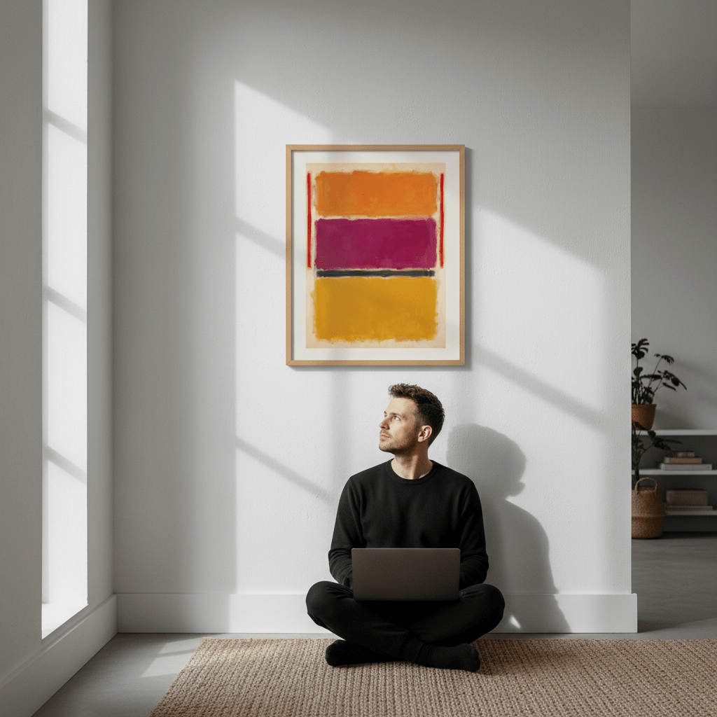 Licorice Allsorts III Mark Rothko Inspired Abstract Art wall - art - picture - poster