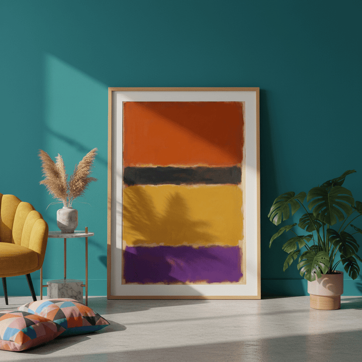 Licorice Allsorts Mark Rothko Inspired Abstract Art wall - art - picture - poster