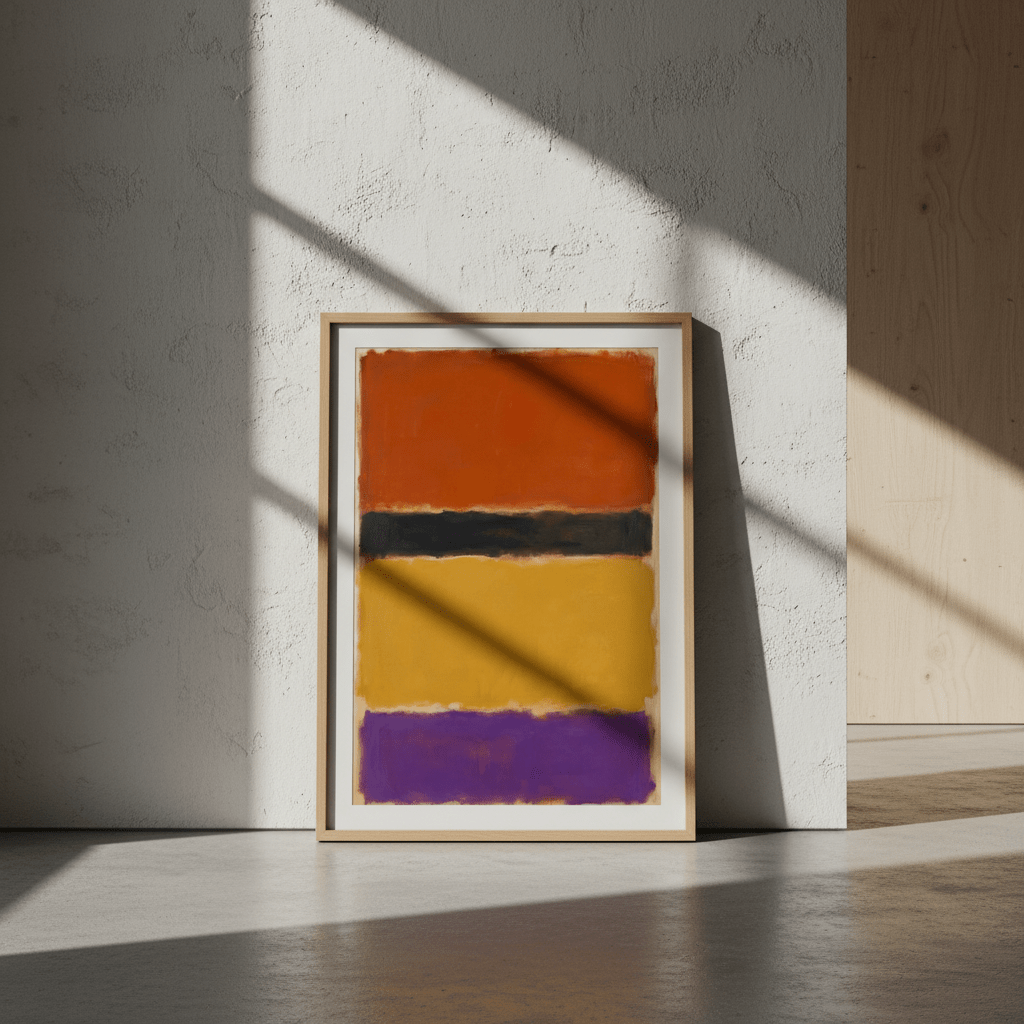 Licorice Allsorts Mark Rothko Inspired Abstract Art wall - art - picture - poster