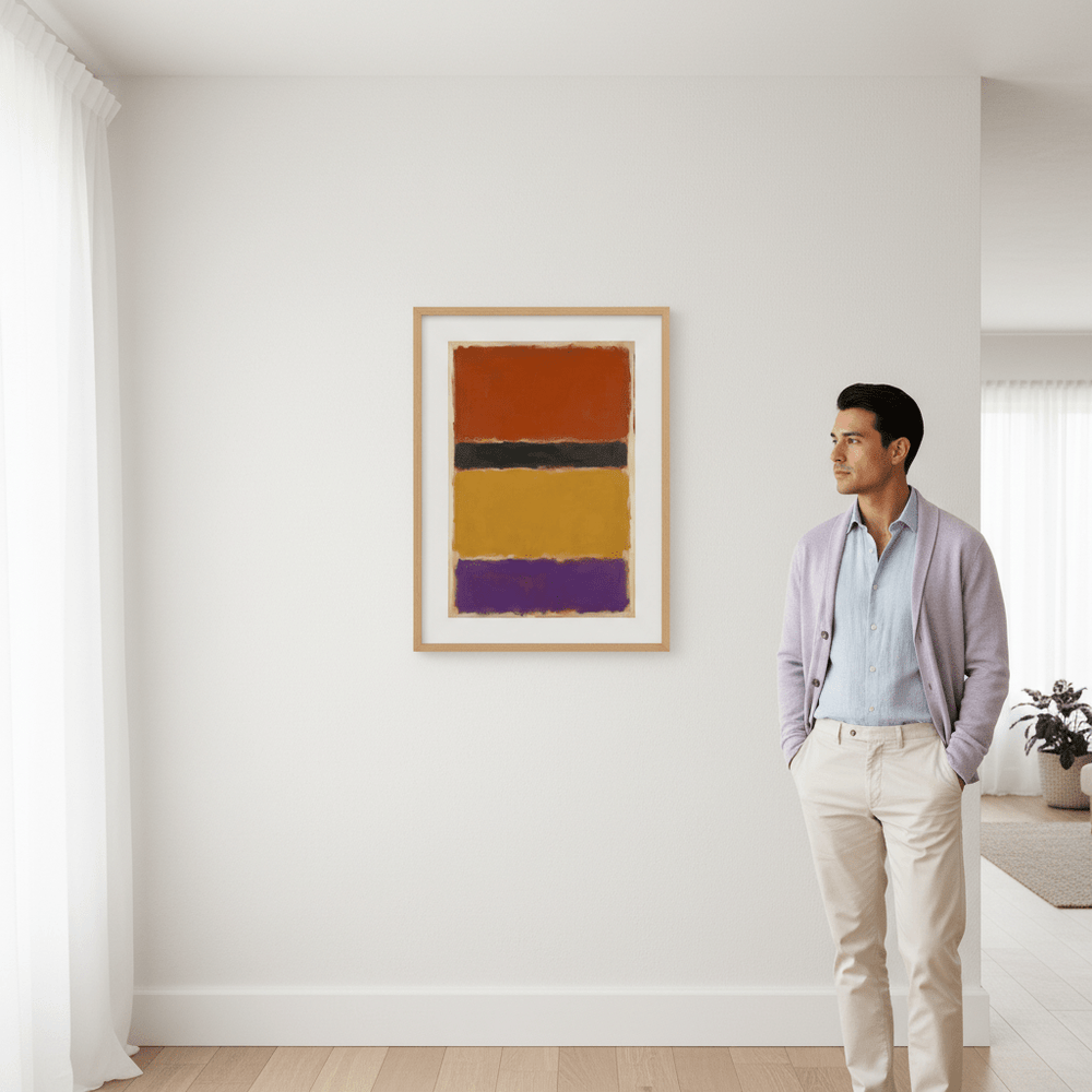 Licorice Allsorts Mark Rothko Inspired Abstract Art wall - art - picture - poster