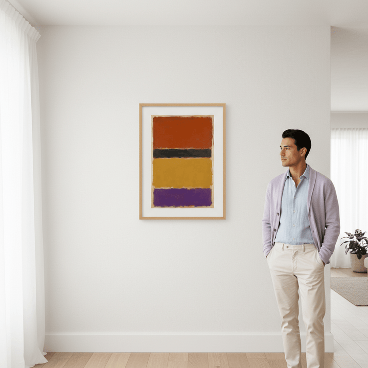 Licorice Allsorts Mark Rothko Inspired Abstract Art wall - art - picture - poster