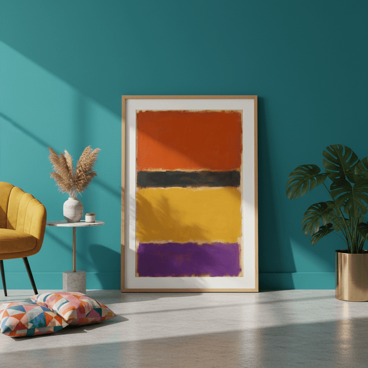 Licorice Allsorts Mark Rothko Inspired Abstract Art wall - art - picture - poster