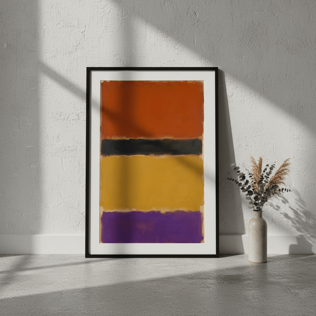 Licorice Allsorts Mark Rothko Inspired Abstract Art wall - art - picture - poster