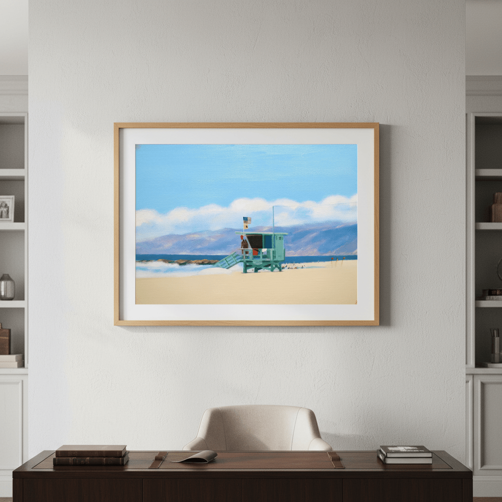 Lifeguard Tower Venice Beach by Ieva Baklane wall - art - picture - poster