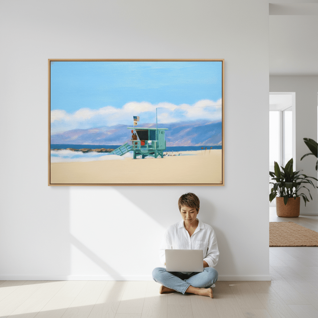 Lifeguard Tower Venice Beach by Ieva Baklane wall - art - picture - poster