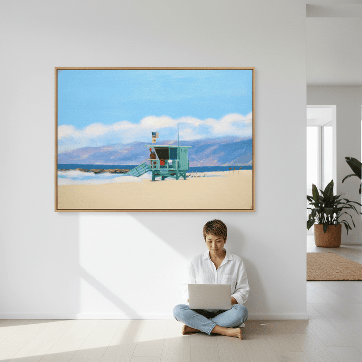 Lifeguard Tower Venice Beach by Ieva Baklane wall - art - picture - poster