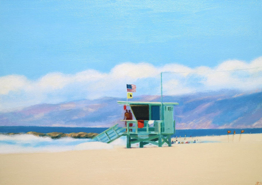 Lifeguard Tower Venice Beach by Ieva Baklane
