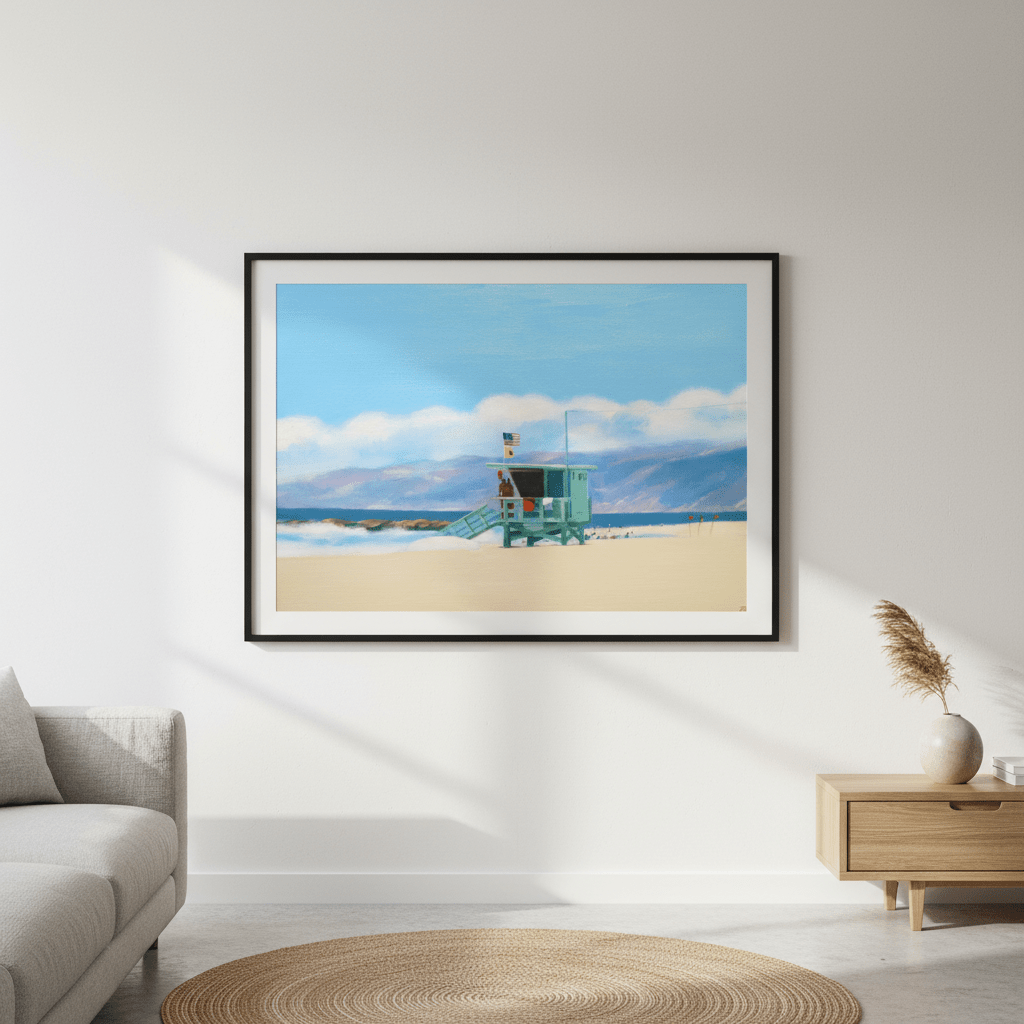Lifeguard Tower Venice Beach by Ieva Baklane wall - art - picture - poster