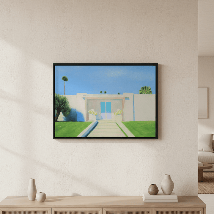 Light Blue Door by Ieva Baklane wall - art - picture - poster