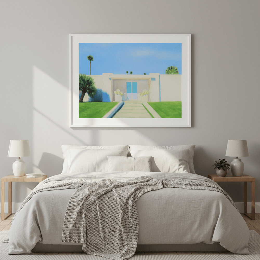 Light Blue Door by Ieva Baklane wall - art - picture - poster