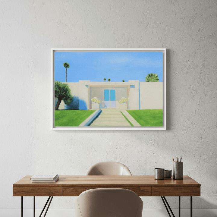 Light Blue Door by Ieva Baklane wall - art - picture - poster