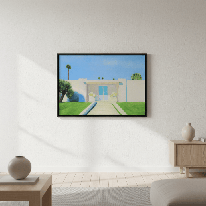 Light Blue Door by Ieva Baklane wall - art - picture - poster
