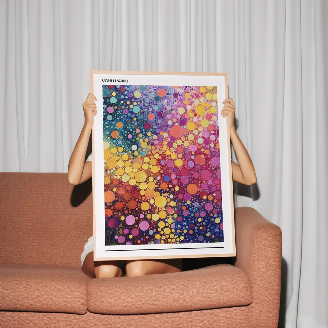 Linear Multicolour Infinity by Yoko Kamu wall - art - picture - poster
