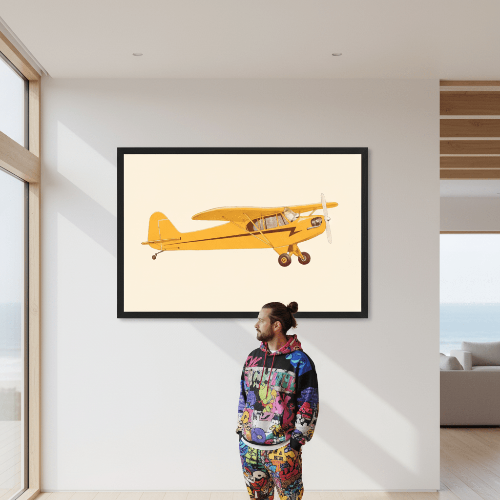 Little Yellow Club Piper Club by Florent Bodart wall - art - picture - poster