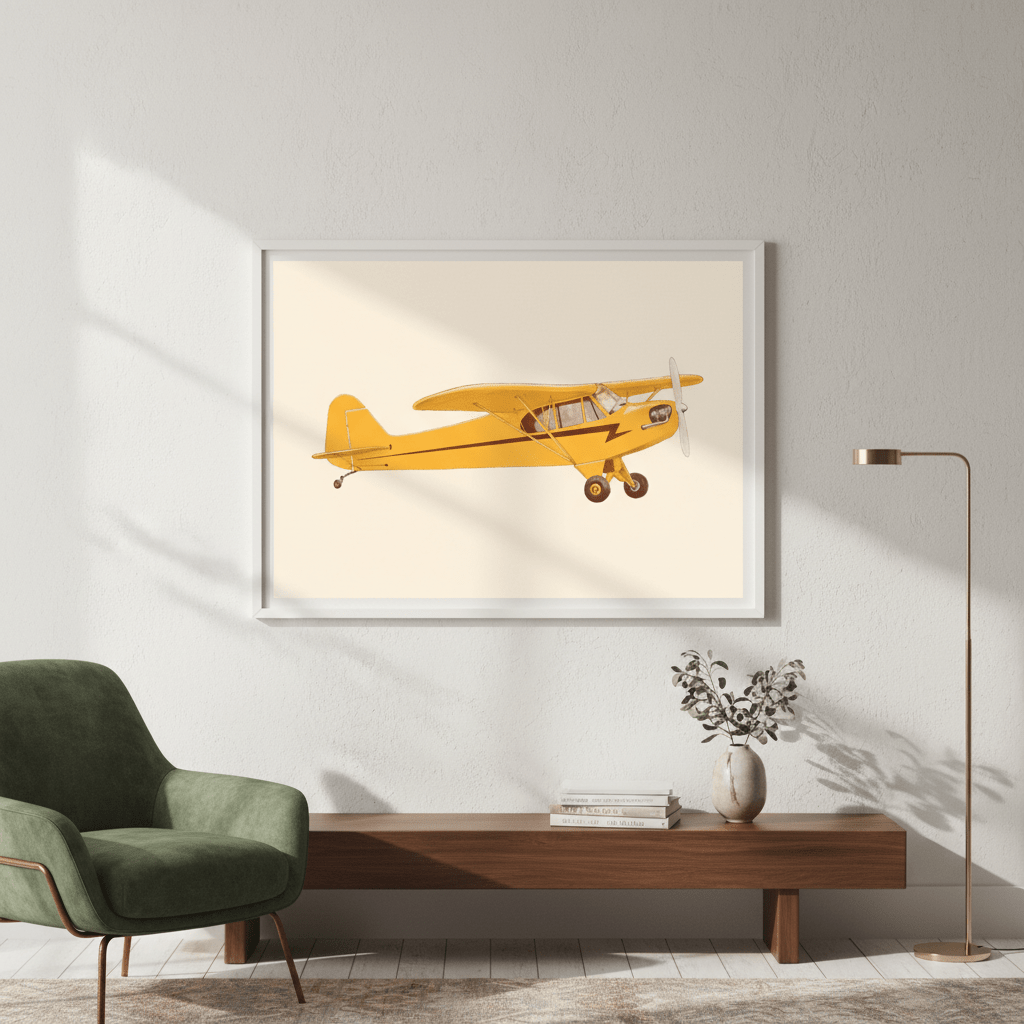 Little Yellow Club Piper Club by Florent Bodart wall - art - picture - poster