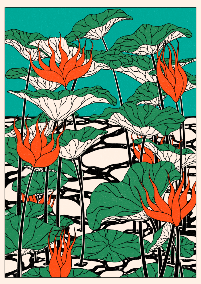 Livin La Vida Lotus Gruen by Lisa Goebel