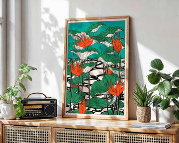 Livin La Vida Lotus Gruen by Lisa Goebel wall - art - picture - poster