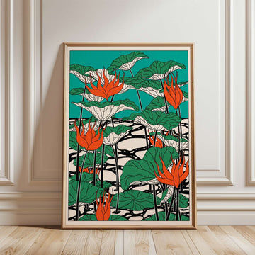 Livin La Vida Lotus Gruen by Lisa Goebel wall - art - picture - poster