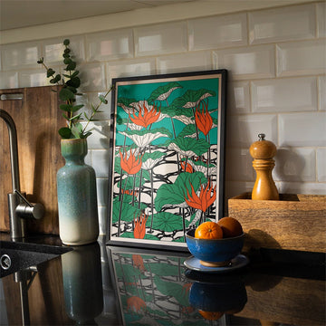 Livin La Vida Lotus Gruen by Lisa Goebel wall - art - picture - poster