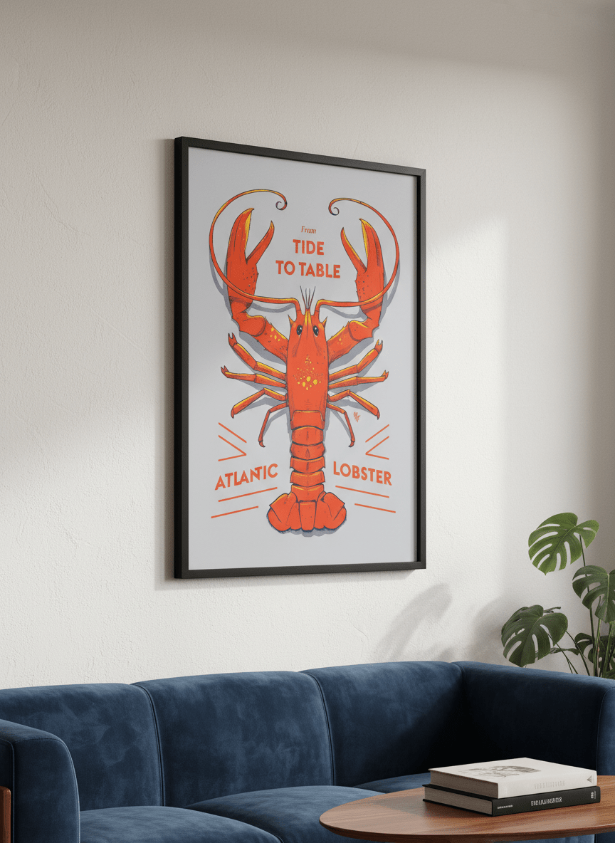 Modern wall art styled above a sofa in a neutral living room