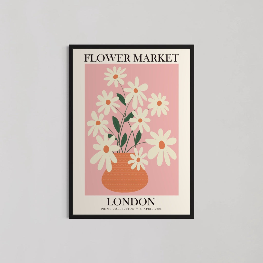 London Flower Market Pink Wall Art - Style My Wall