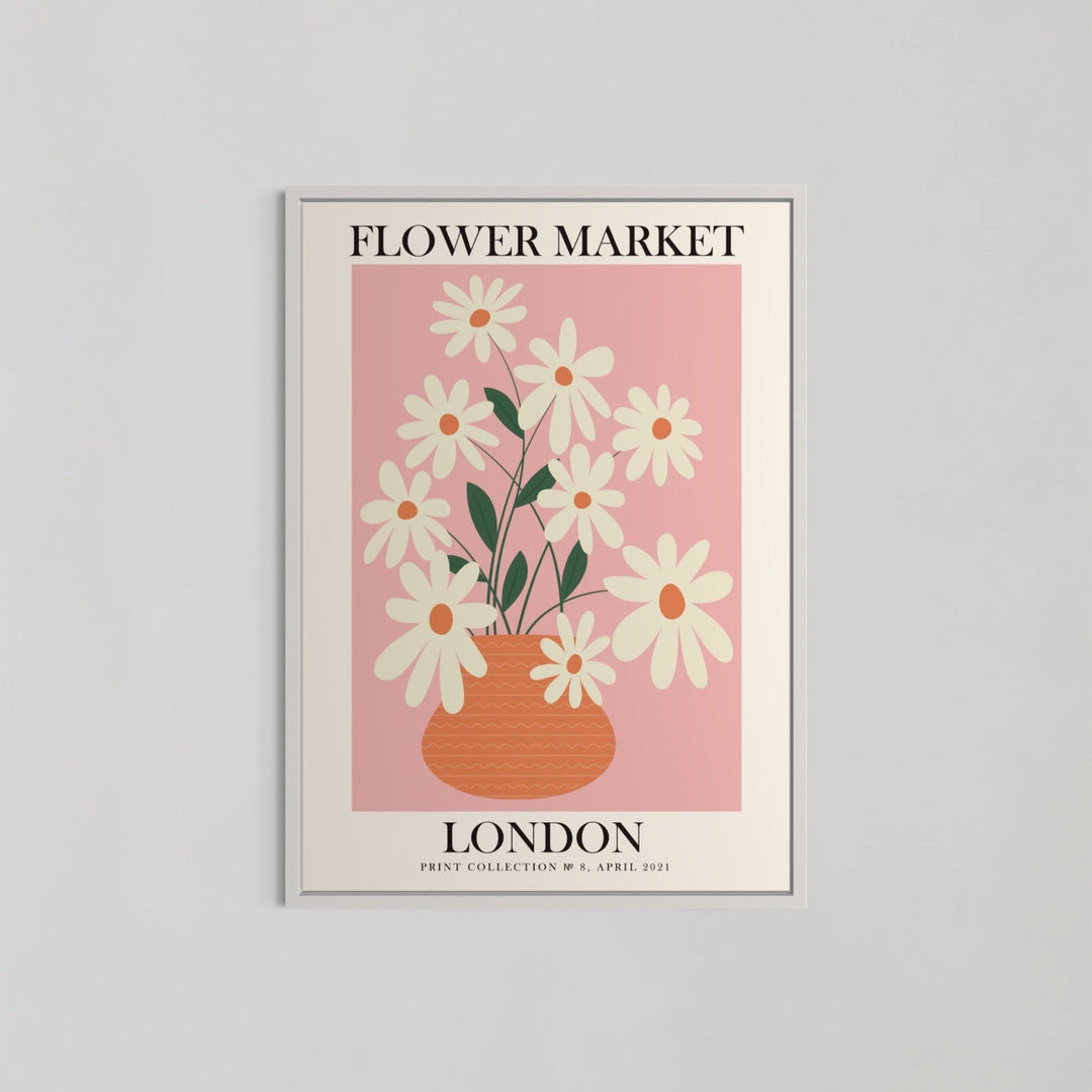 London Flower Market Pink Wall Art - Style My Wall