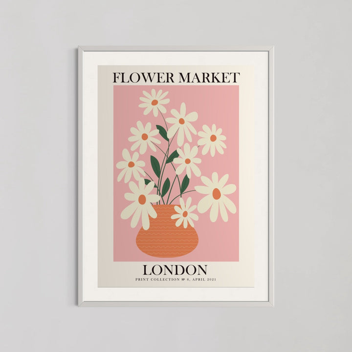 London Flower Market Pink Wall Art - Style My Wall