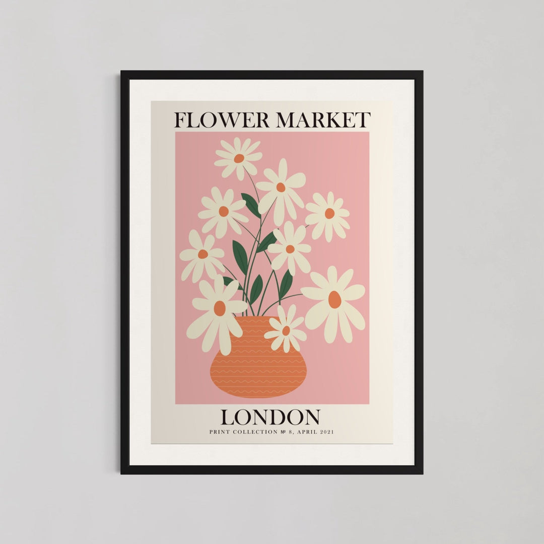 London Flower Market Pink Wall Art - Style My Wall