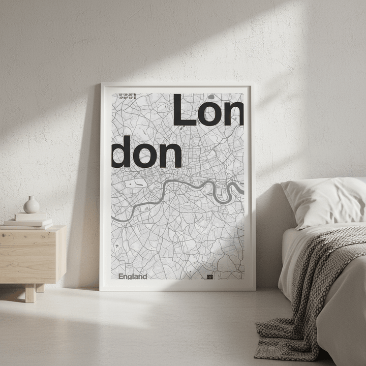 London Minimalist Map by Florent Bodart wall - art - picture - poster
