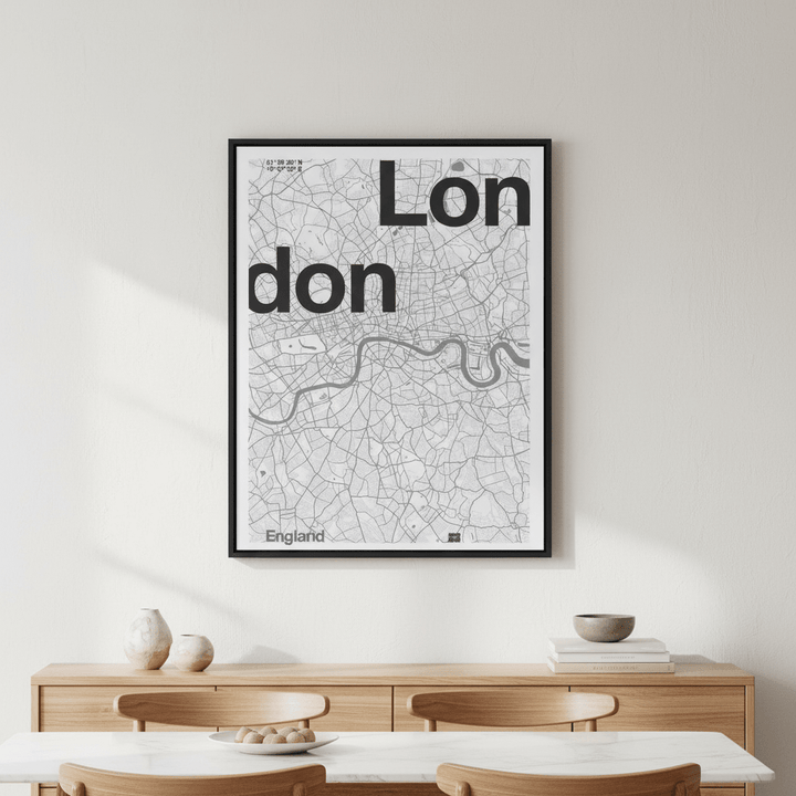 London Minimalist Map by Florent Bodart wall - art - picture - poster
