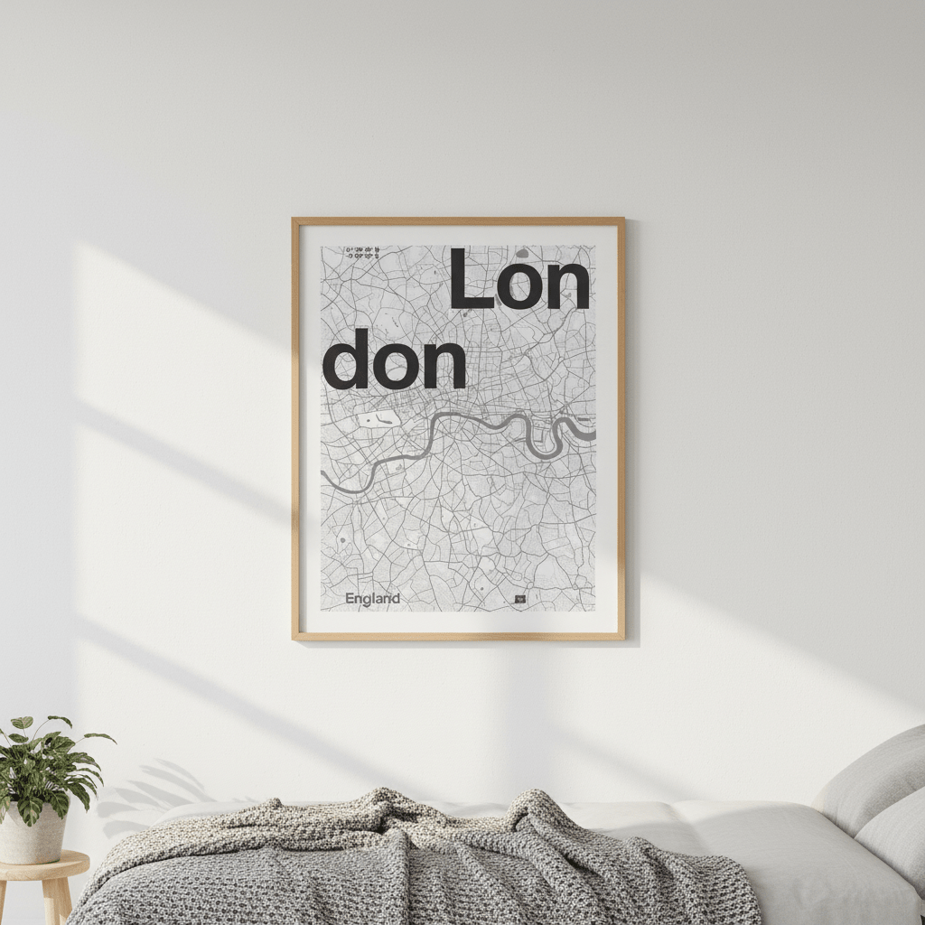 London Minimalist Map by Florent Bodart wall - art - picture - poster