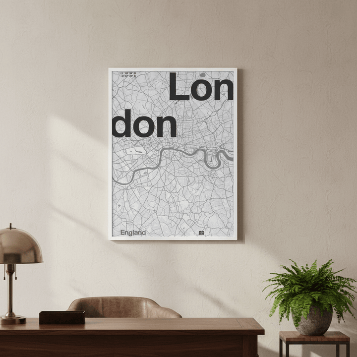 London Minimalist Map by Florent Bodart wall - art - picture - poster