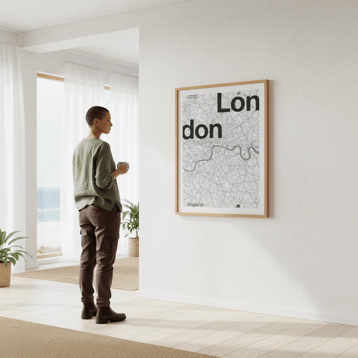 London Minimalist Map by Florent Bodart wall - art - picture - poster