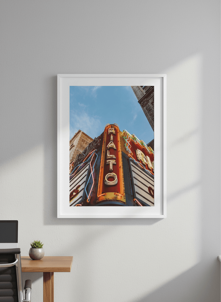 Contemporary wall art featured in a bright modern office workspace