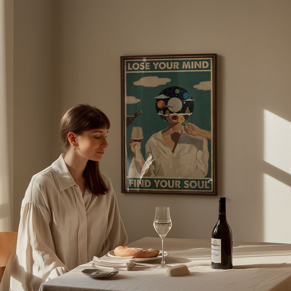 Lose Your Mind Find Your Soul Girl Wall Art - Style My Wall