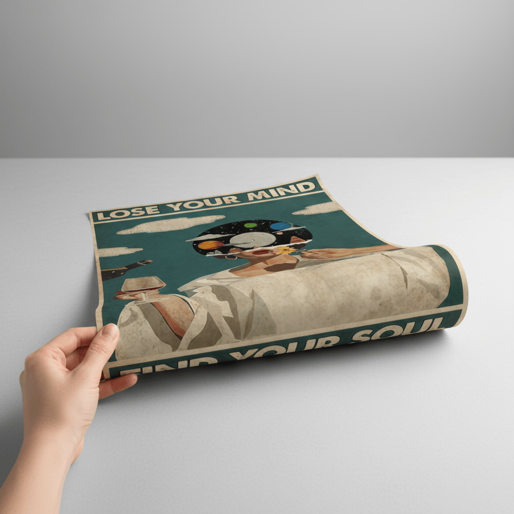 Lose Your Mind Find Your Soul Girl Wall Art wall - art - picture - poster
