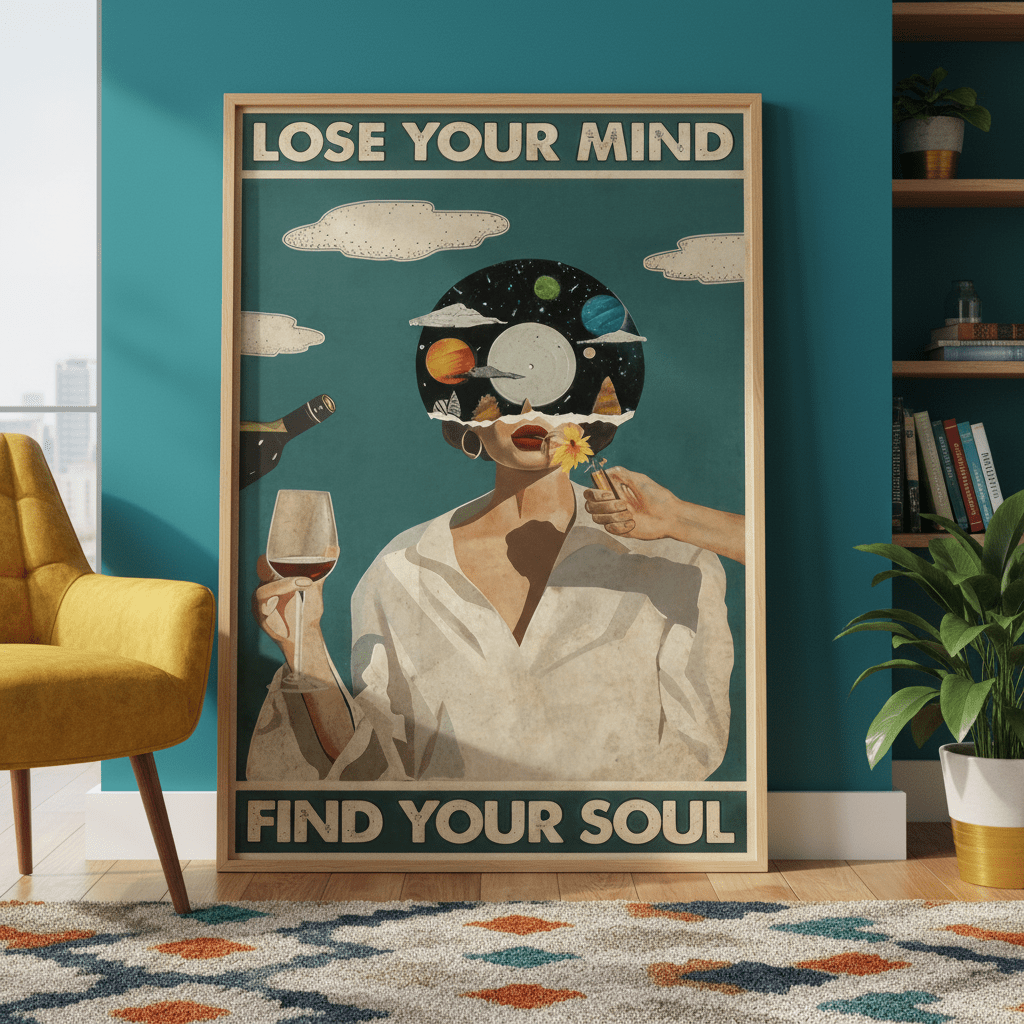 Lose Your Mind Find Your Soul Girl Wall Art wall - art - picture - poster