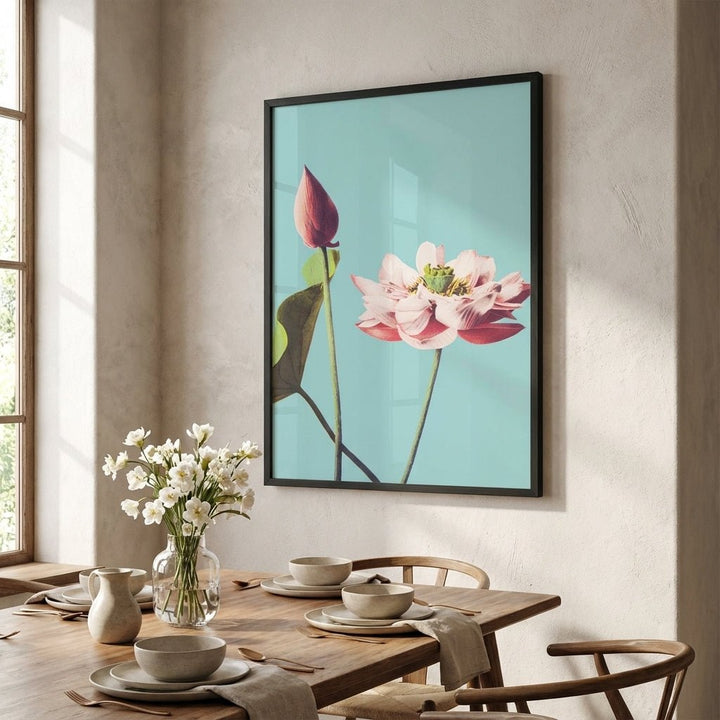 Lotus Flower Vintage by Ogawa Kazumasa wall - art - picture - poster