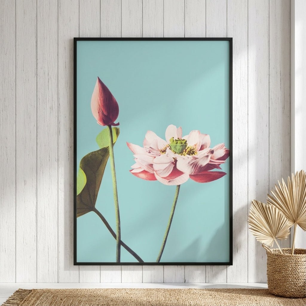 Lotus Flower Vintage by Ogawa Kazumasa wall - art - picture - poster