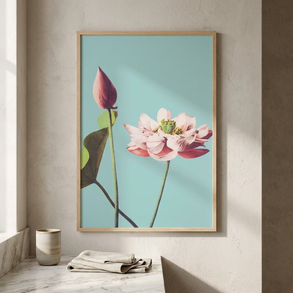 Lotus Flower Vintage by Ogawa Kazumasa wall - art - picture - poster