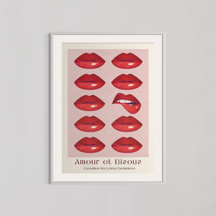 Love and Kisses Sensual Lips Wall Art - Style My Wall