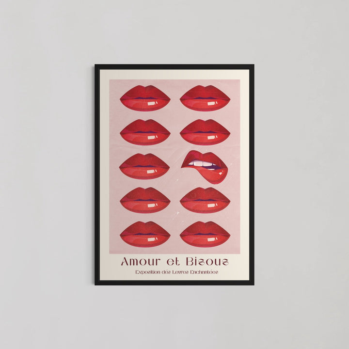 Love and Kisses Sensual Lips Wall Art - Style My Wall