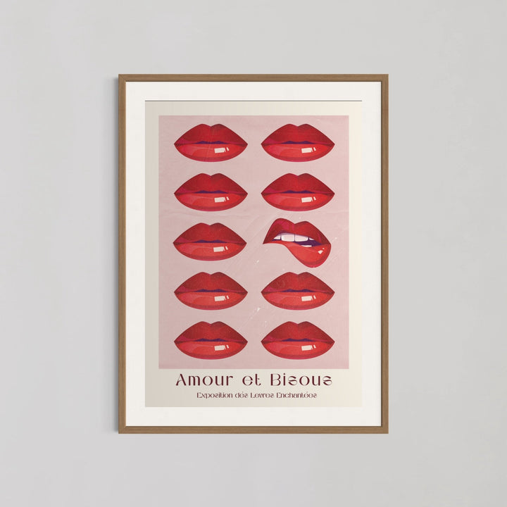 Love and Kisses Sensual Lips Wall Art - Style My Wall