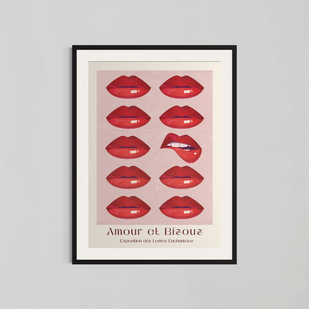 Love and Kisses Sensual Lips Wall Art - Style My Wall