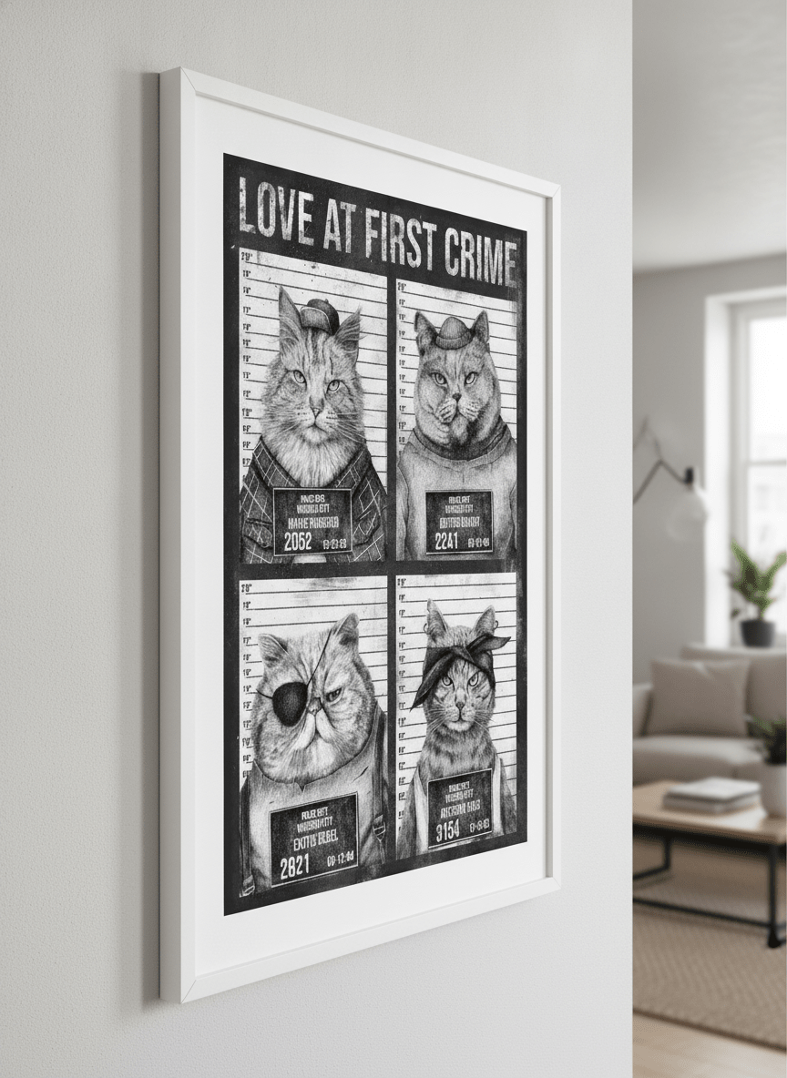 Modern wall art styled above a sofa in a neutral living room