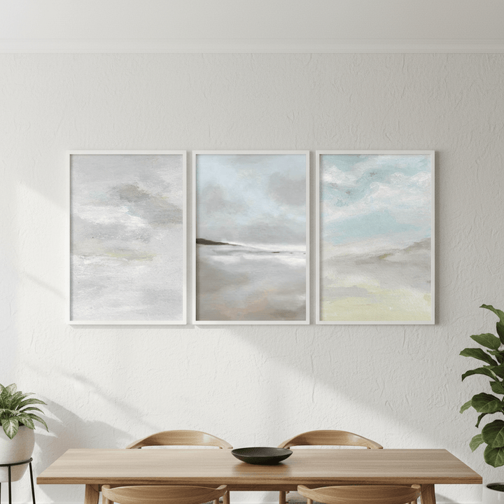 Low Grey Tide Trio by Josephine Wianto wall - art - picture - poster